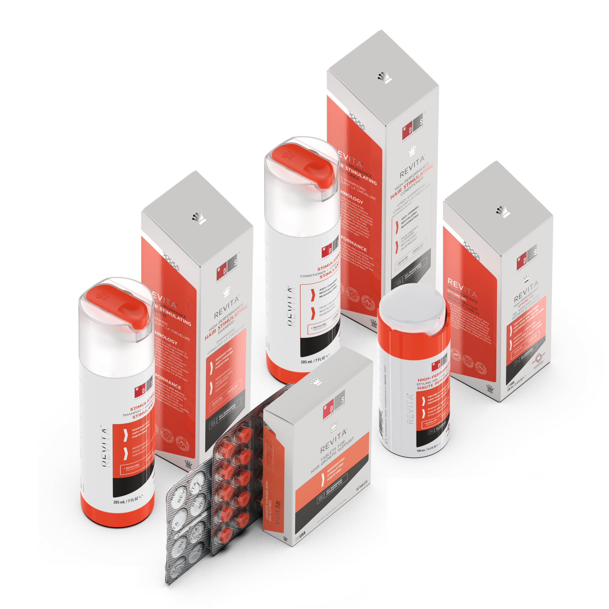 Hair Growth Stimulation Set PLUS | Hair Growth Stimulating Shampoo, Conditioner, Gel, Tablets