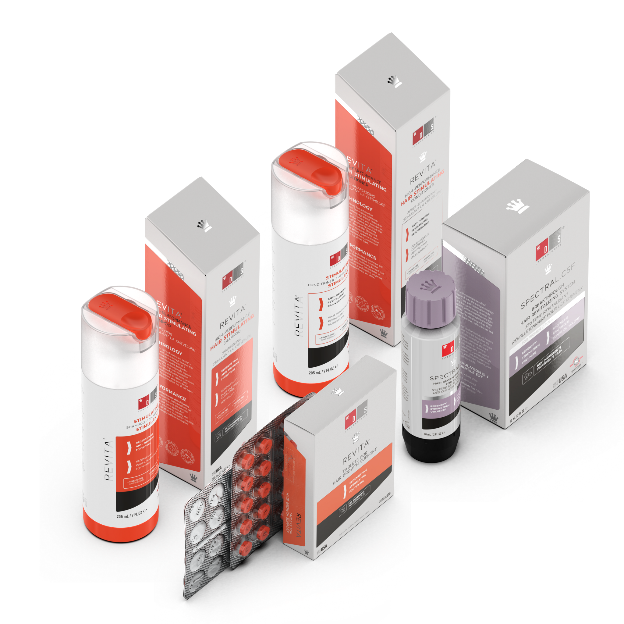Women's Hair Loss Kit PLUS | Revita Shampoo/Conditioner + Spectral.CSF + Spectral Tablets
