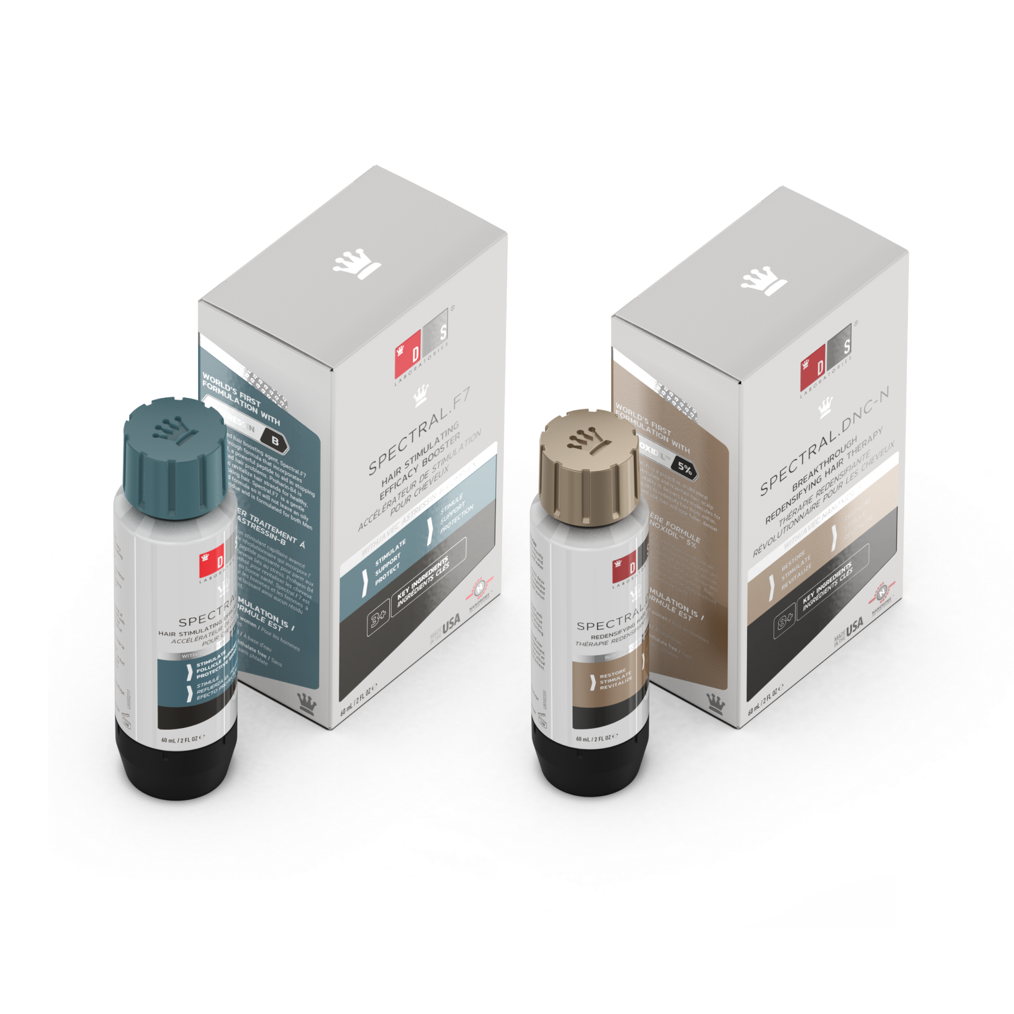 Hair Loss Topical Kit | Spectral.DNCN + Spectral.F7 (Proactive & Reparative for Men & Women)